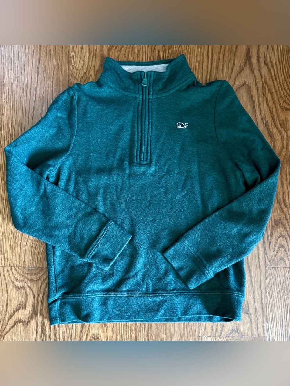 Vineyard Vines boys Forest Green Quarter-Zip Sweater